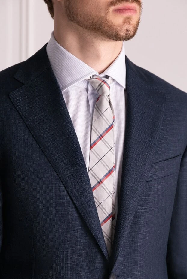 Dolce & Gabbana мужские галстук из шелка серый мужской купить с ценами и фото 981107 - фото 2