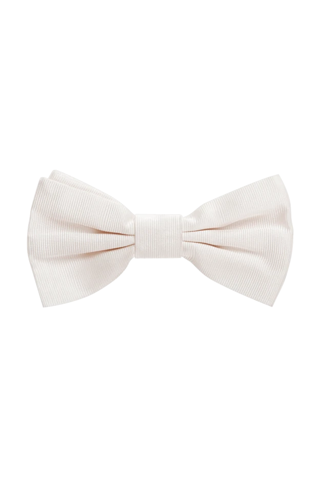 Dolce & Gabbana чоловічі краватка-метелик з шовку біла чоловіча купити фото з цінами 981116 - фото 1