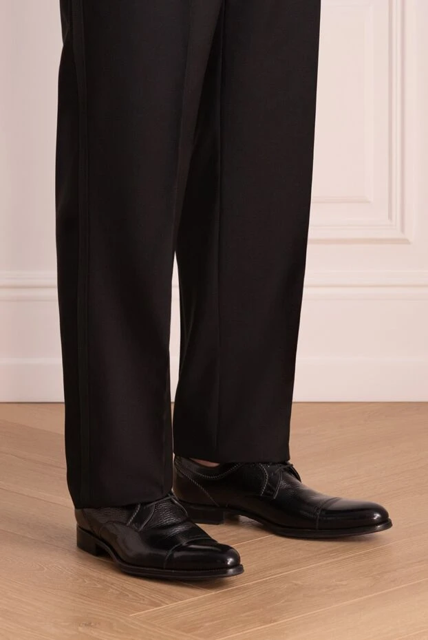 Dolce & Gabbana мужские туфли мужские из кожи черные купить с ценами и фото 981721 - фото 2