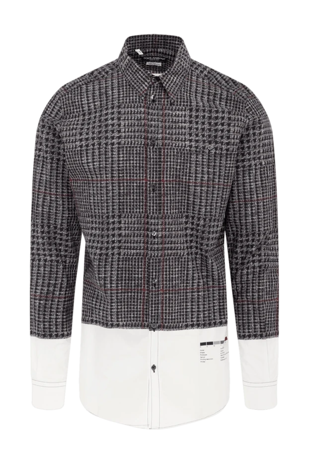 Dolce & Gabbana man gray cotton shirt for men buy with prices and photos 981752 - photo 1
