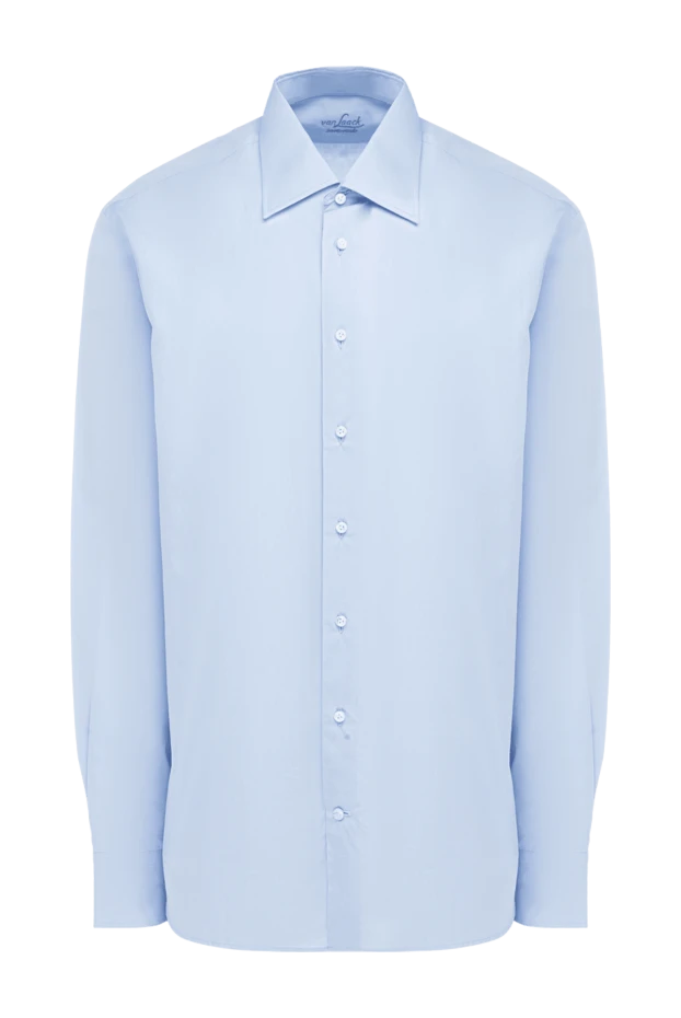 Van Laack мужские сорочка из хлопка голубая мужская купить с ценами и фото 982667 - фото 1
