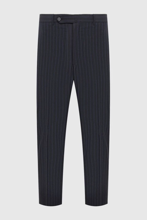 Isaia man black wool trousers for men buy with prices and photos 983204 - photo 1
