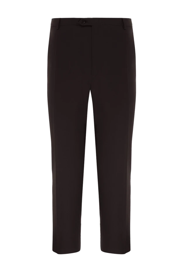 Brioni мужские брюки из шерсти черные мужские купить с ценами и фото 983641 - фото 1
