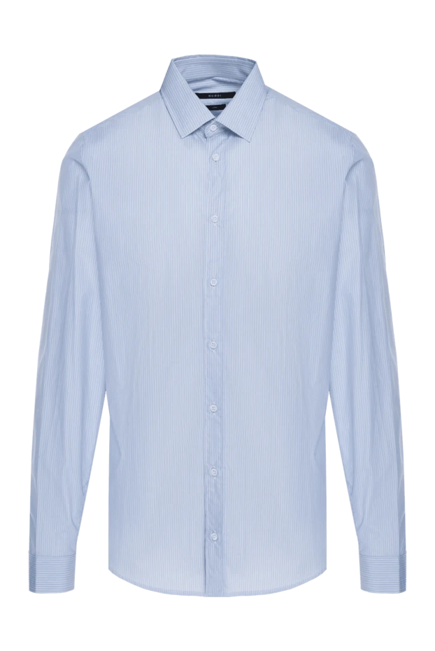 Gucci мужские сорочка из хлопка голубая мужская купить с ценами и фото 984205 - фото 1