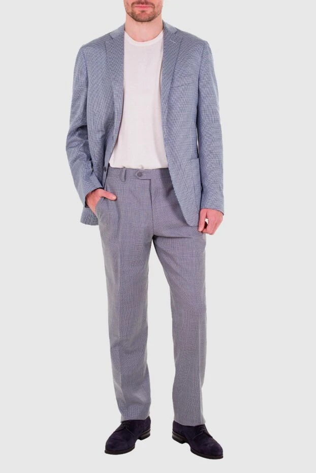 Brioni man gray wool trousers for men buy with prices and photos 984624 - photo 1