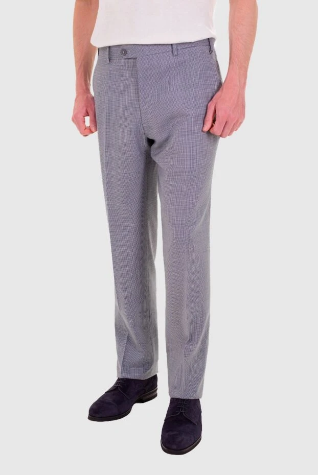 Brioni мужские брюки из шерсти серые мужские купить с ценами и фото 984624 - фото 2