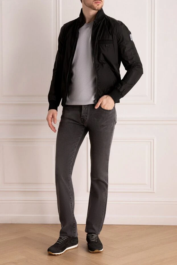 Moncler мужские куртка из полиамида, хлопка и полиуретана черная мужская купить с ценами и фото 984717 - фото 2