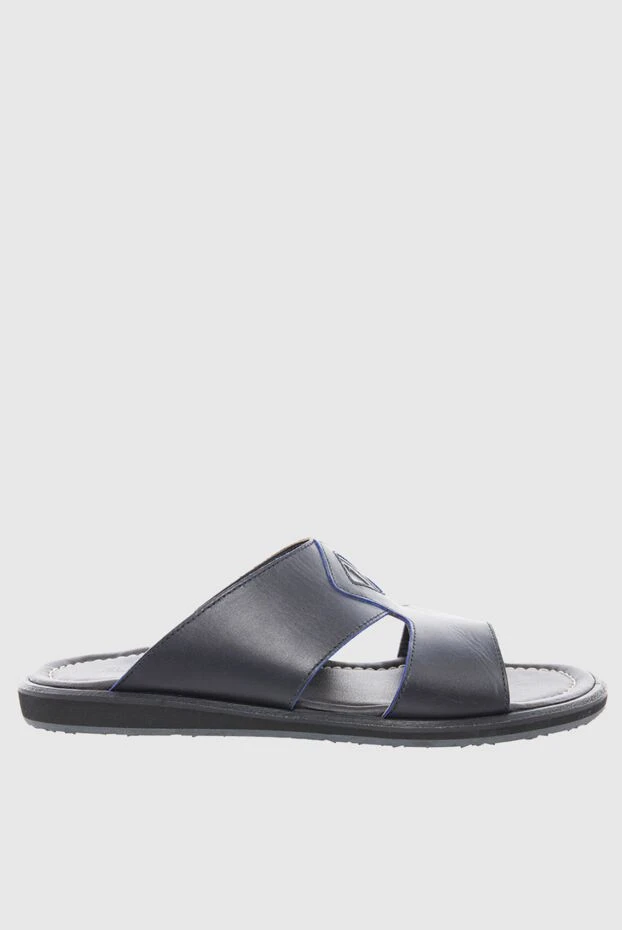 A.Testoni man black leather sandals for men 984868 - photo 1