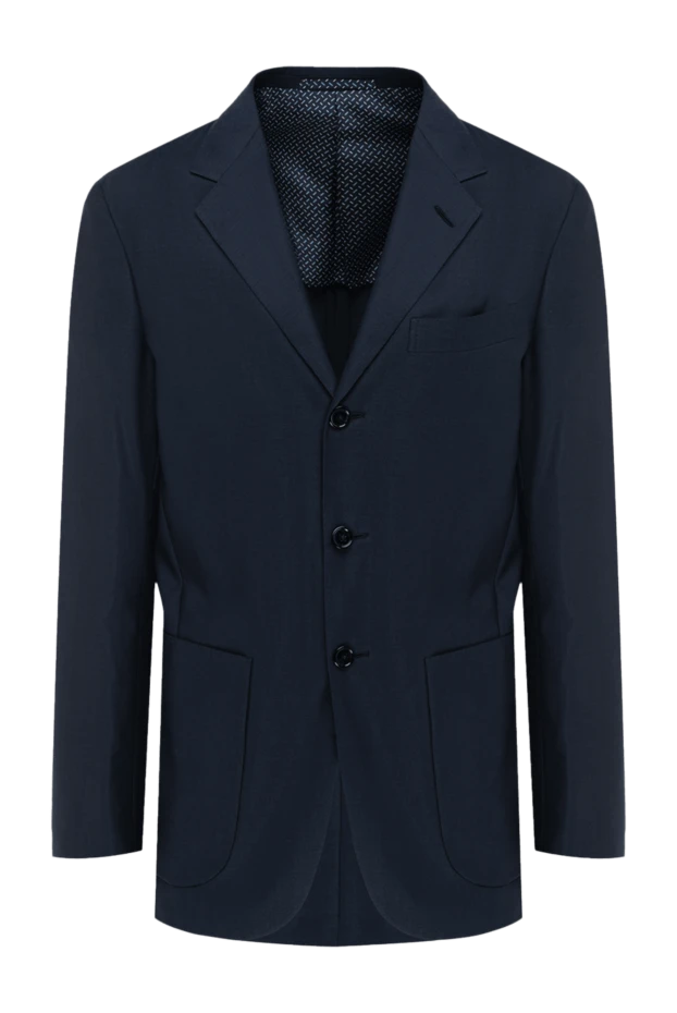 D`Avenza man black wool silk jacket for men 985002 - photo 1