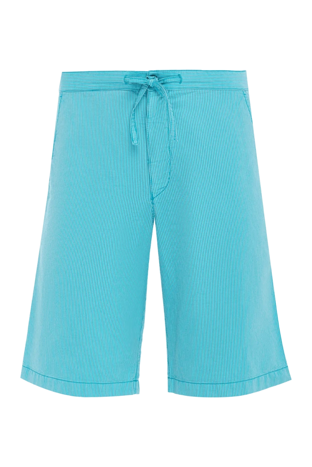 Armani мужские шорты из хлопка и полиэстера голубые мужские купить с ценами и фото 985505 - фото 1