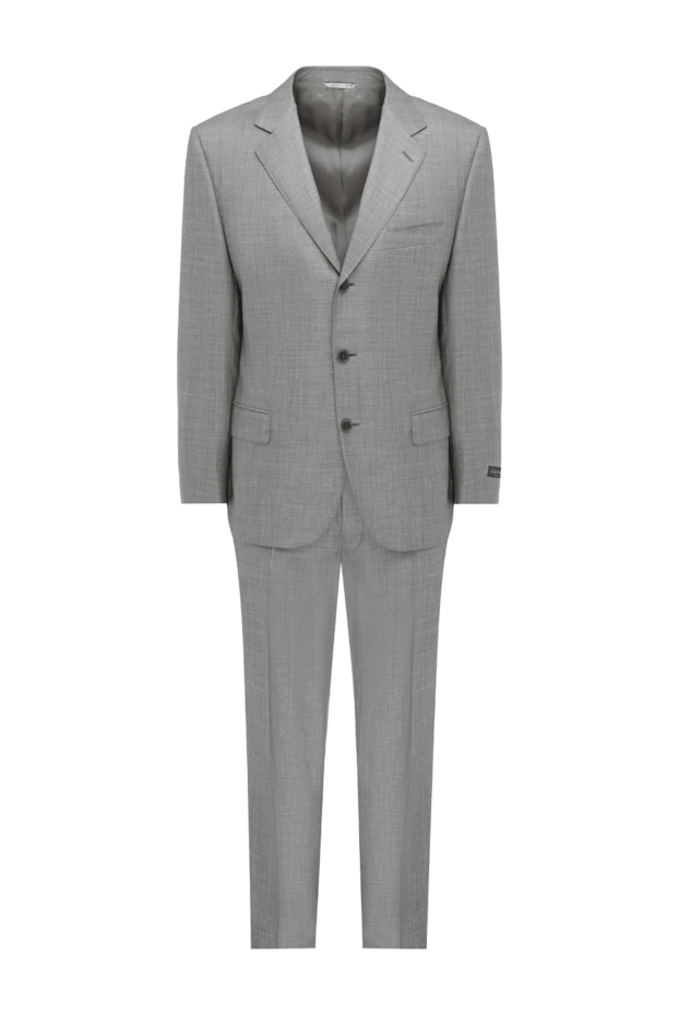 Canali мужские костюм мужской из шерсти бежевый купить с ценами и фото 985604 - фото 1