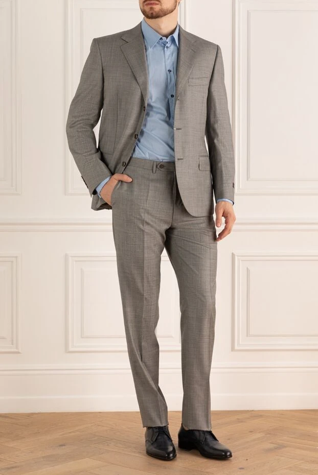 Canali man beige men's wool suit buy with prices and photos 985604 - photo 2