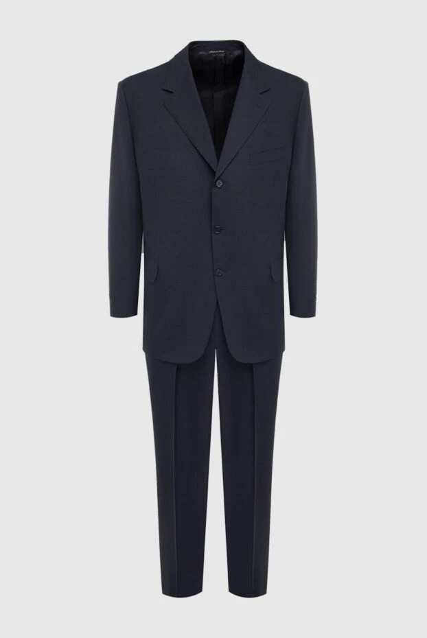 Canali мужские костюм мужской из шерсти и мохера черный купить с ценами и фото 985614 - фото 1