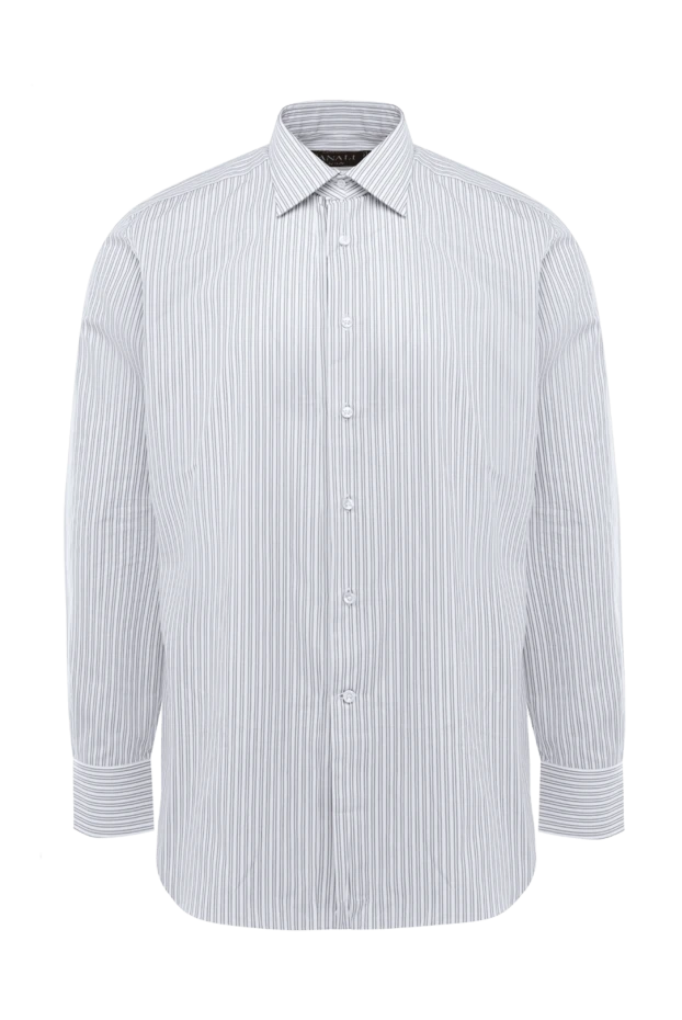 Canali мужские сорочка из хлопка серая мужская купить с ценами и фото 985662 - фото 1