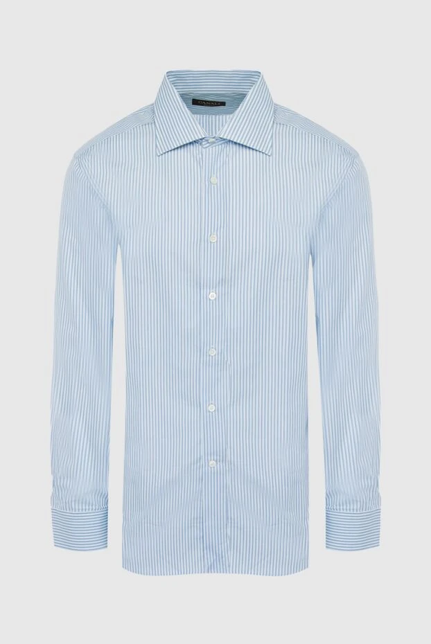 Canali мужские сорочка из хлопка голубая мужская купить с ценами и фото 985679 - фото 1