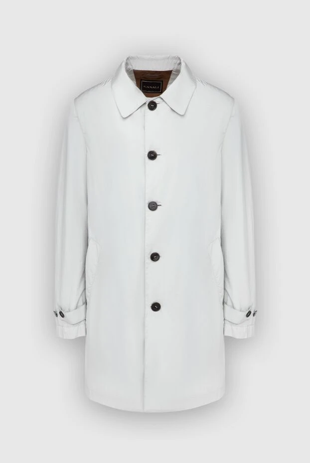 Canali мужские пальто из полиамида и полиуретана белое мужское купить с ценами и фото 985714 - фото 1