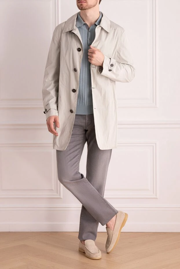 Canali man white polyamide and polyurethane coat for men buy with prices and photos 985714 - photo 2