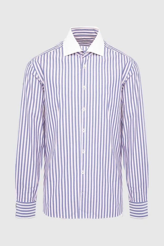 Van Laack мужские сорочка из хлопка синяя мужская купить с ценами и фото 985836 - фото 1