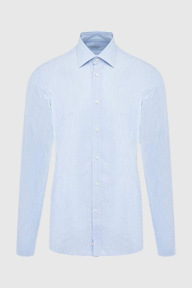 Van Laack man blue cotton shirt for men buy with prices and photos 985840 - photo 1