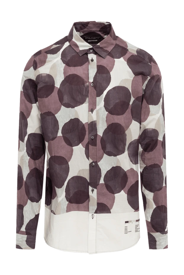 Dolce & Gabbana чоловічі рубашка з бавовни коричнева чоловіча купити фото з цінами 986242 - фото 1
