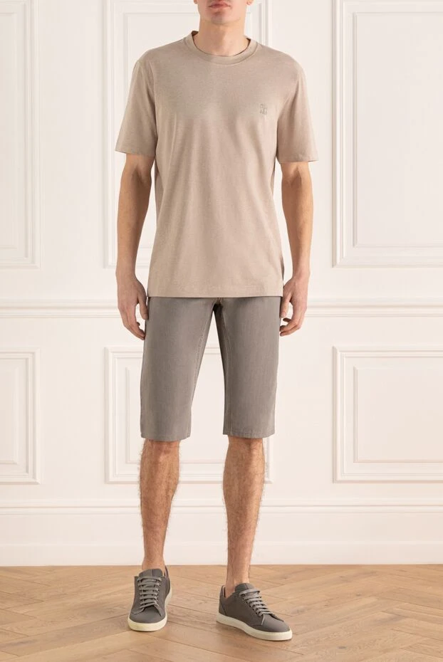 Dolce & Gabbana мужские шорты из хлопка серые мужские купить с ценами и фото 986568 - фото 2