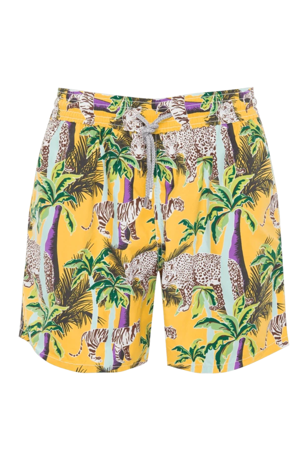 Vilebrequin мужские шорты пляжные из хлопка и полиамида желтые мужские купить с ценами и фото 986689 - фото 1