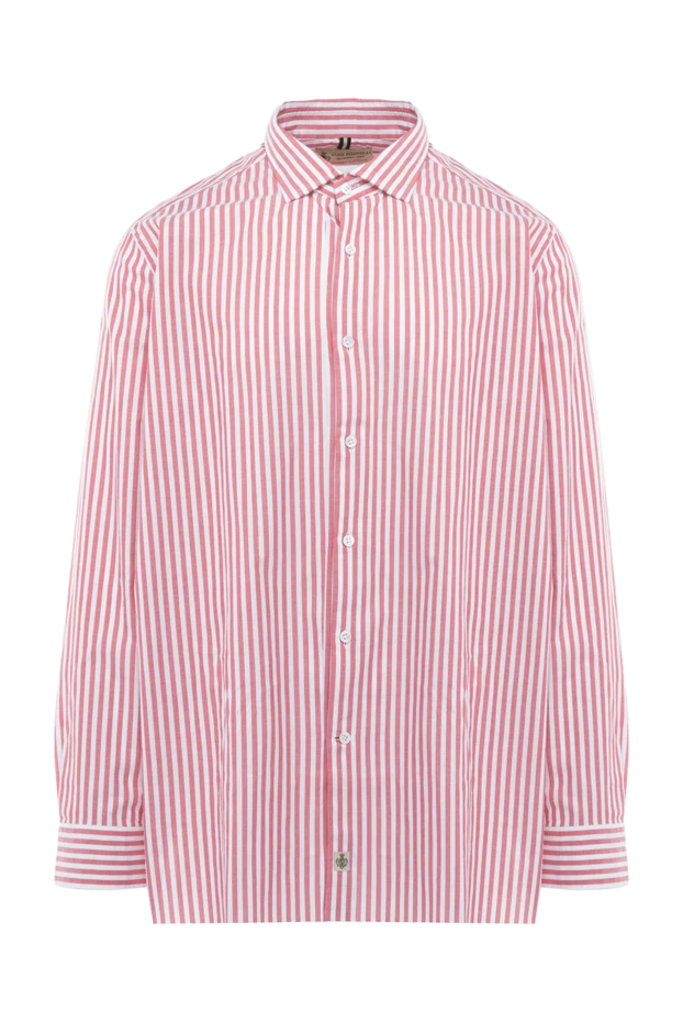 Borrelli мужские сорочка из хлопка бордовая мужская купить с ценами и фото 989737 - фото 1