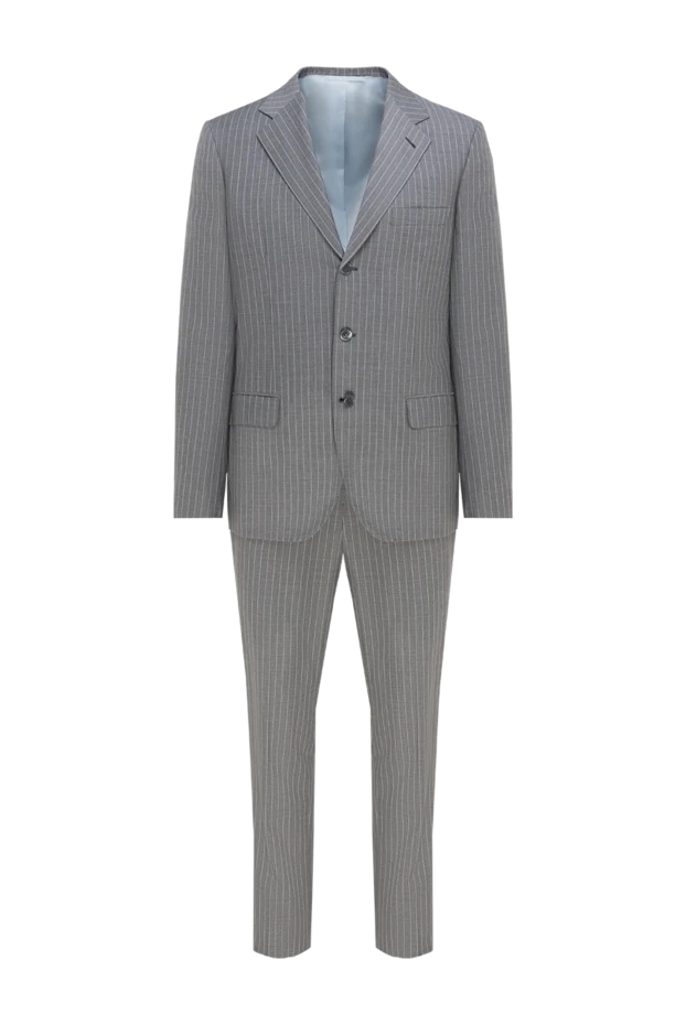 Brioni чоловічі костюм чоловічий з вовни та шовку сірий купити фото з цінами 990640 - фото 1