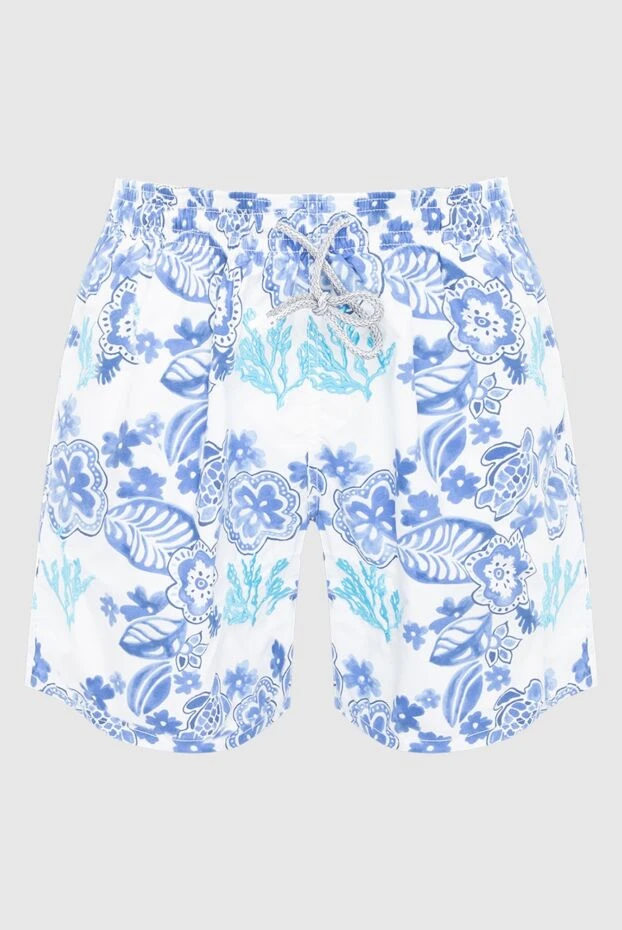 Vilebrequin мужские шорты пляжные из полиамида и хлопка голубые мужские купить с ценами и фото 990658 - фото 1