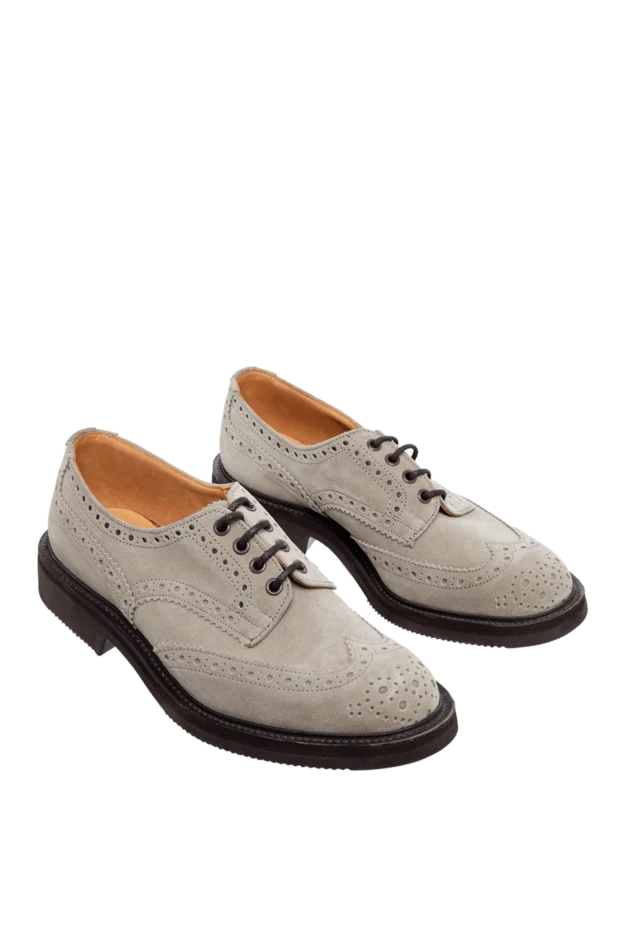 Tricker`s замшеві броги сірого кольору з масивною підошвою 991090 - фото 3