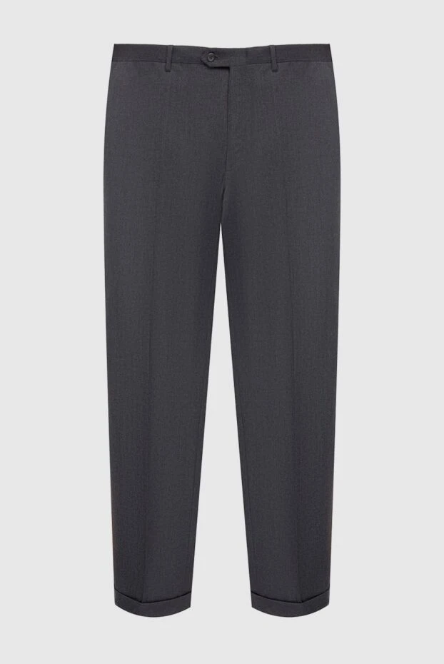 Brioni чоловічі штани з вовни та шовку сірі чоловічі купити фото з цінами 991568 - фото 1