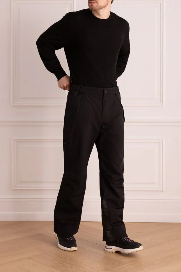 Moncler man men's sports trousers made of polyamide and elastane, black buy with prices and photos 992284 - photo 2
