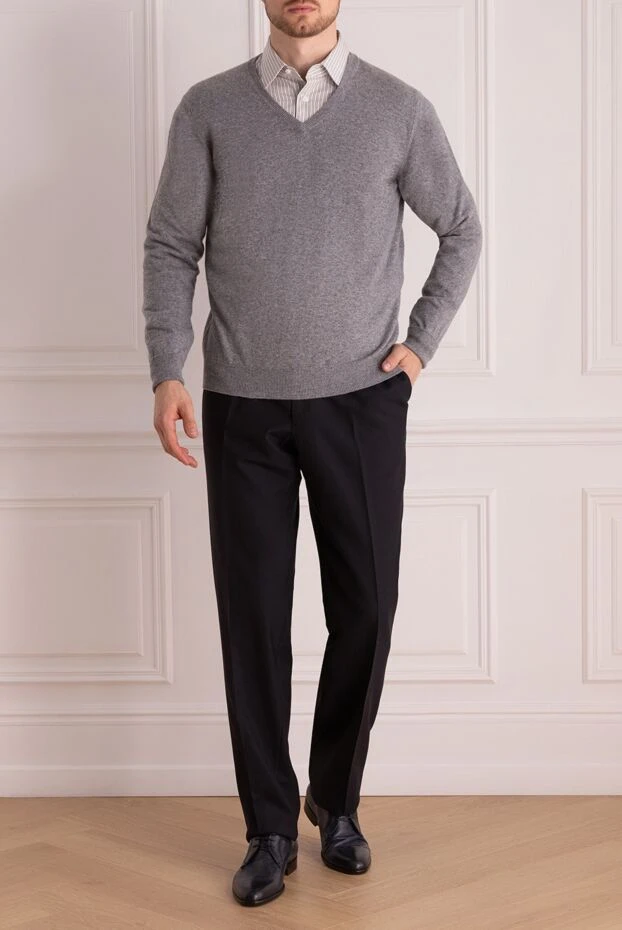 Drumohr man wool, acrylic and alpaca jumper gray for men buy with prices and photos 993075 - photo 2