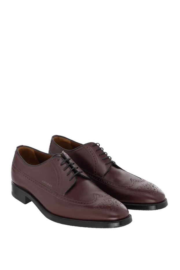 A.Testoni classic brogues in brown leather with perforations 993095 - photo 3