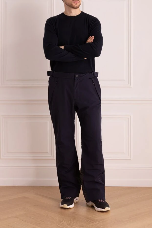Moncler man men's sports trousers made of polyamide and elastane, black buy with prices and photos 993346 - photo 2