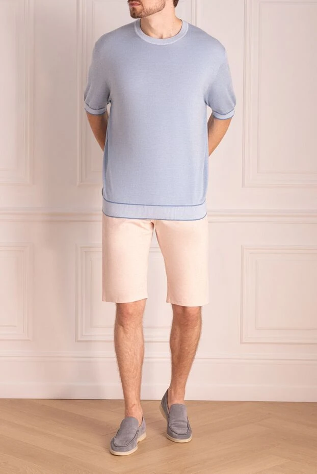 Jacob Cohen мужские шорты из хлопка и эластана бежевые мужские купить с ценами и фото 993809 - фото 2