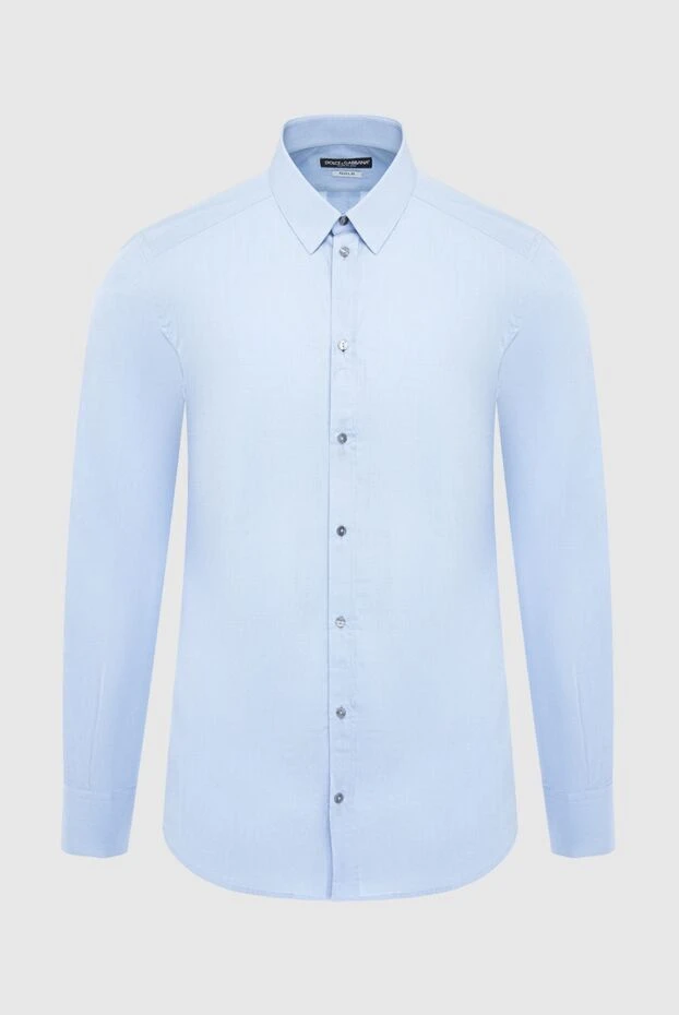 Dolce & Gabbana man blue cotton shirt for men buy with prices and photos 994806 - photo 1