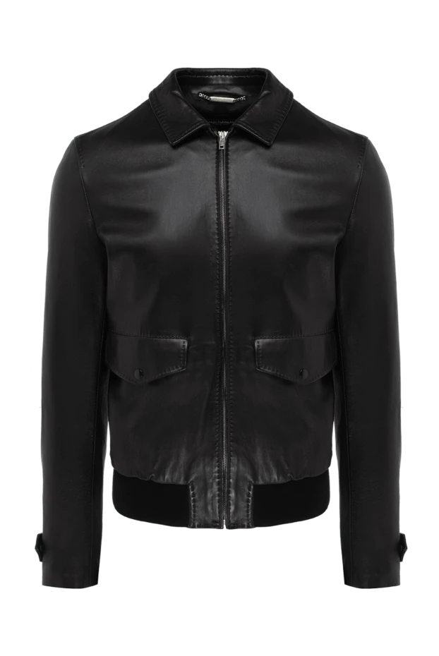 Dolce & Gabbana мужские куртка из кожи черная мужская купить с ценами и фото 994833 - фото 1
