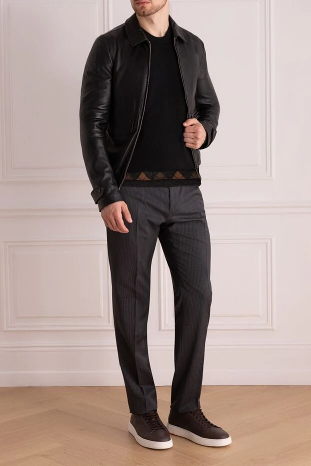 Dolce & Gabbana чоловічі куртка зі шкіри чорна чоловіча купити фото з цінами 994833 - фото 2