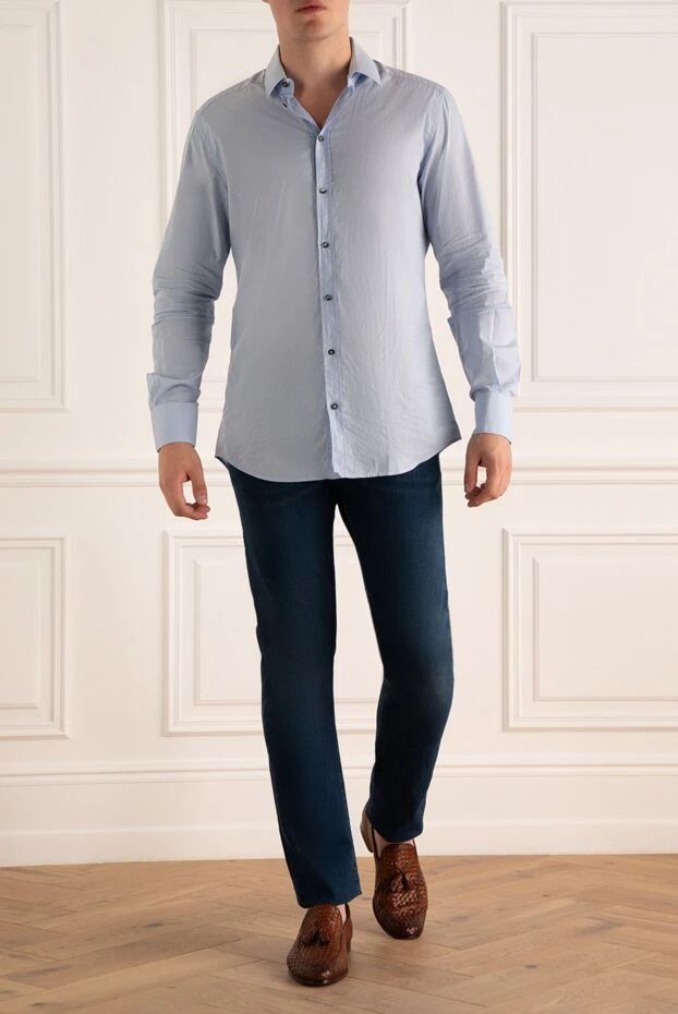 Dolce & Gabbana man blue cotton shirt for men buy with prices and photos 994971 - photo 2