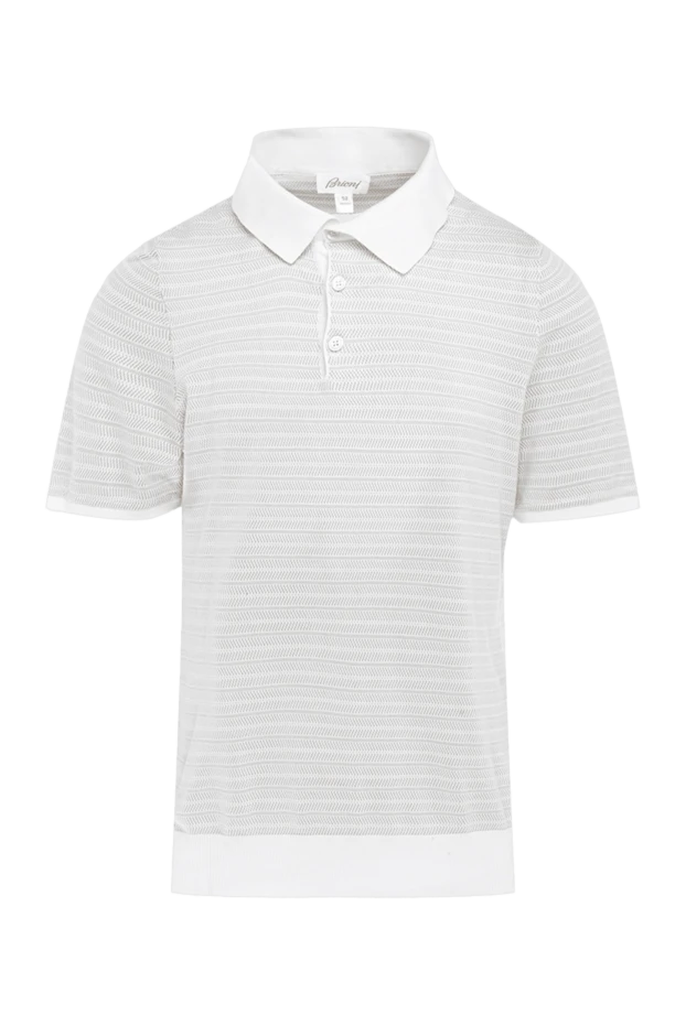 Brioni сotton-silk polo gray for men (markdown) 198182 - photo 1