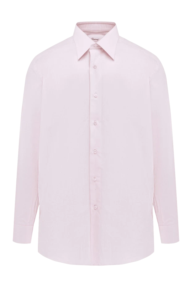Brioni мужские сорочка из хлопка розовая мужская купить с ценами и фото 995145 - фото 1