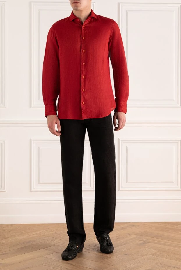 Armani чоловічі штани із льону чорні чоловічі купити фото з цінами 995467 - фото 2