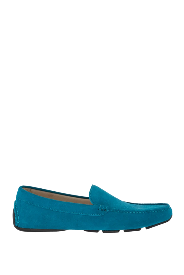 Armani man moccasins for men made of blue leather buy with prices and photos 995496 - photo 1