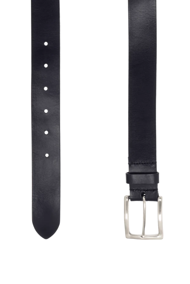 Orciani black leather belt for men 996158 - photo 3