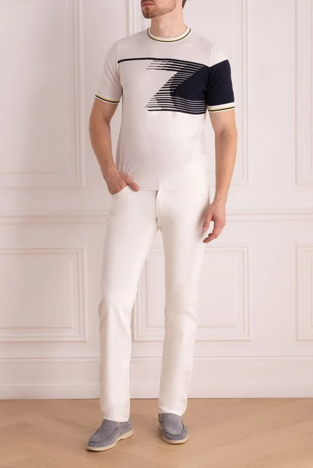 Dolce & Gabbana man white cotton trousers for men buy with prices and photos 996487 - photo 2