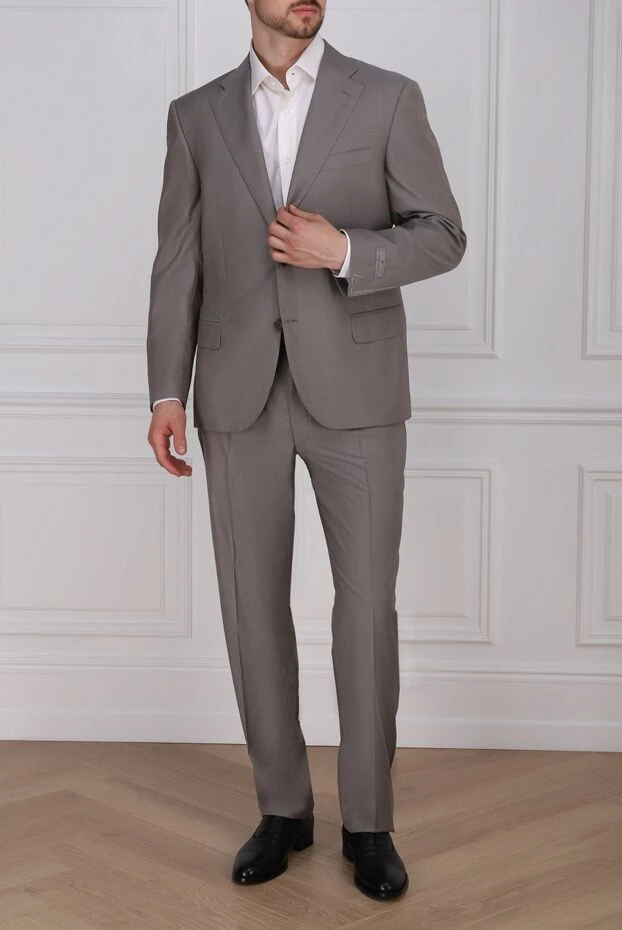 Canali man beige men's wool suit buy with prices and photos 996785 - photo 2