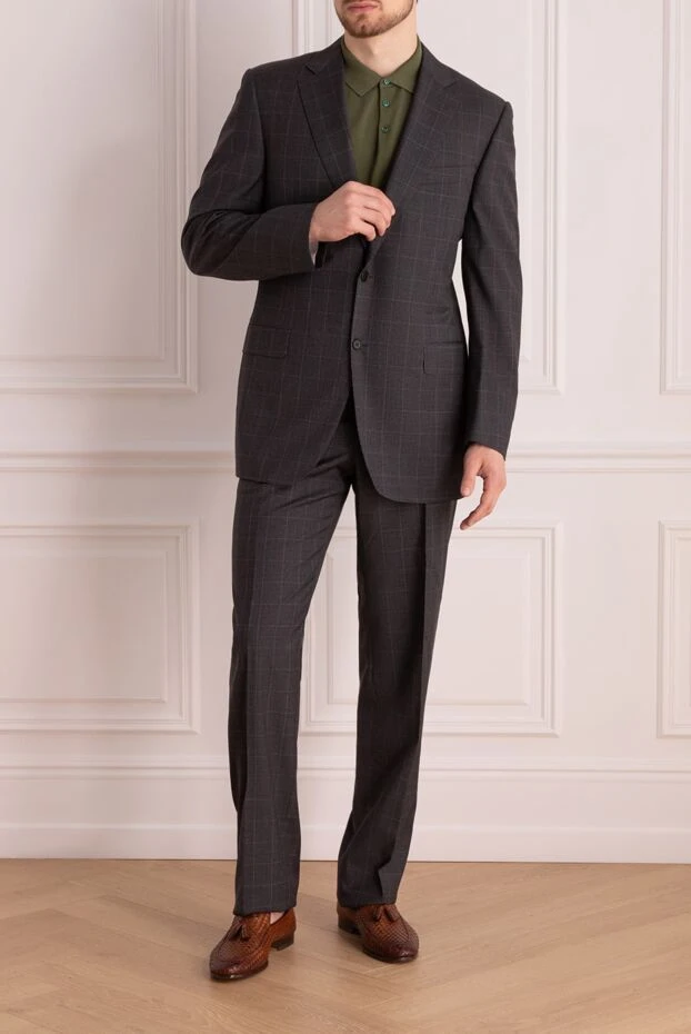 Canali man gray wool men's suit buy with prices and photos 996794 - photo 2