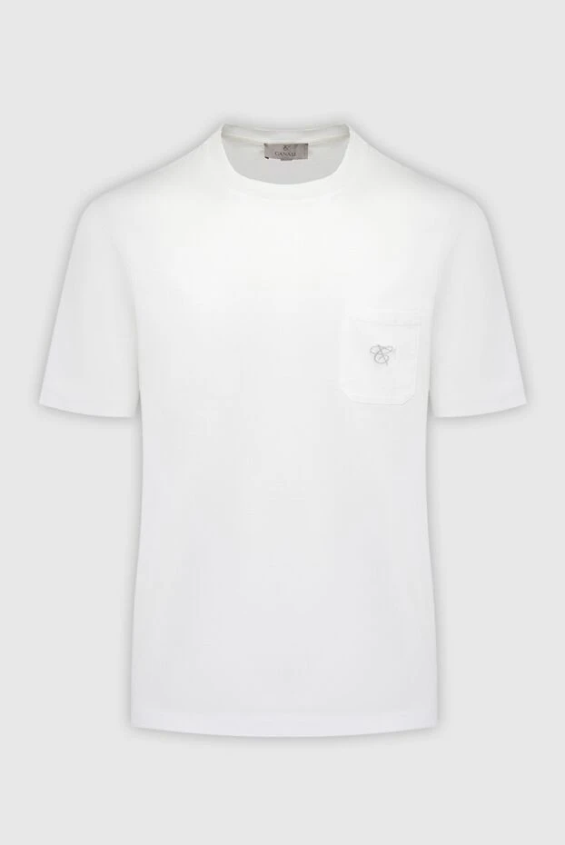 Canali man white cotton t-shirt for men buy with prices and photos 996891 - photo 1