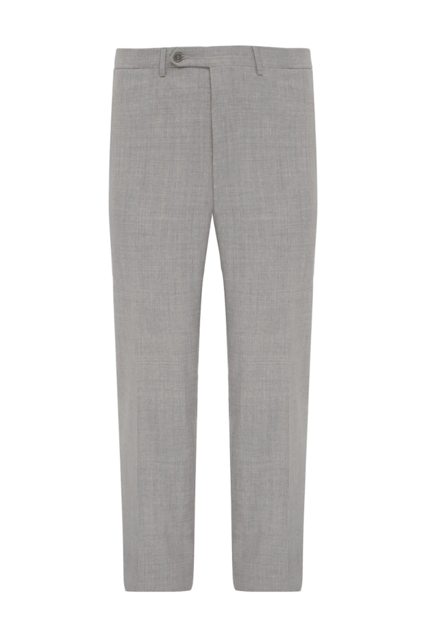 Canali мужские брюки из шерсти серые мужские купить с ценами и фото 996946 - фото 1